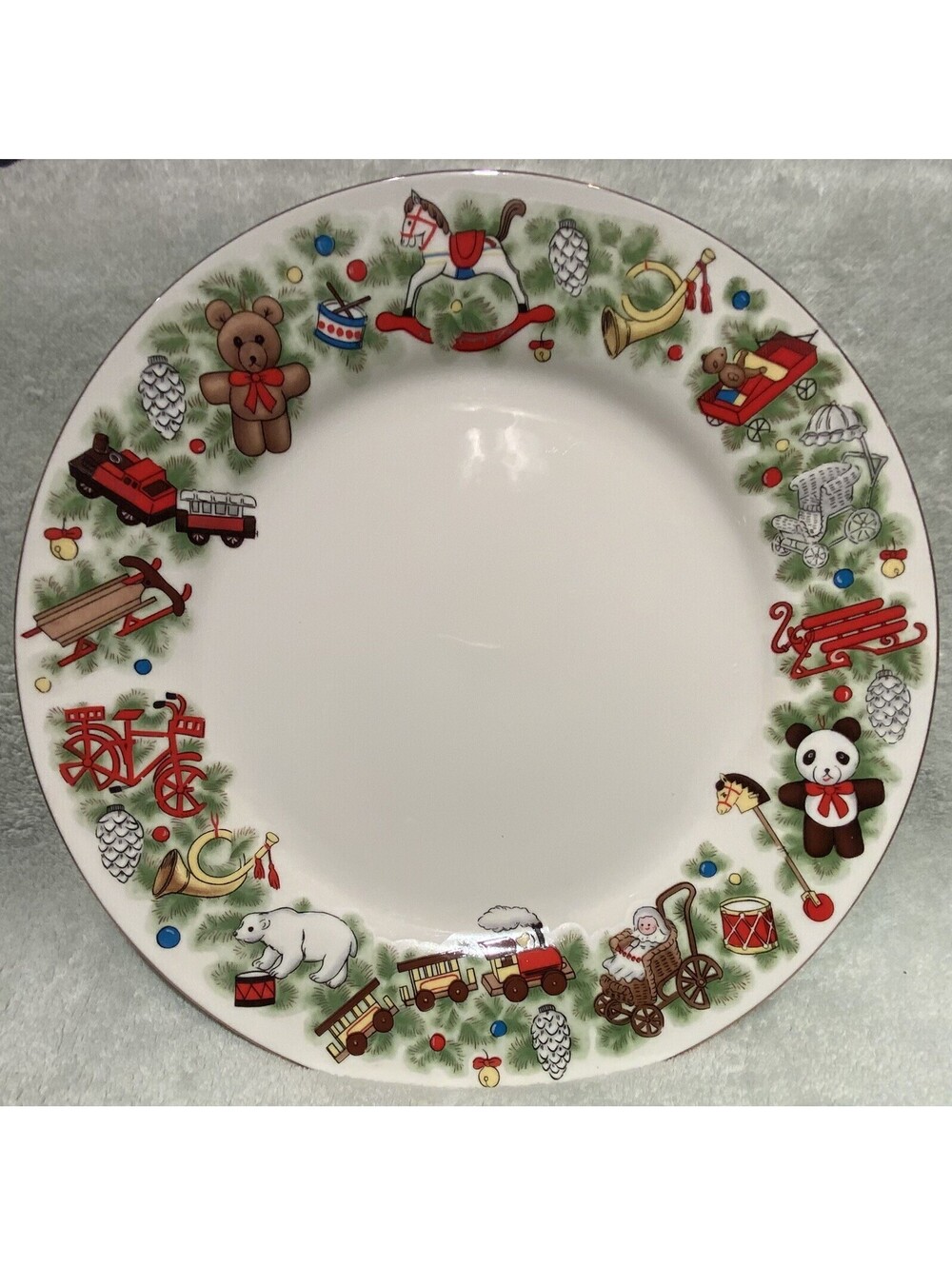 Vintage 2003 Large Jim Shore ‘Heartwood Creek’ Folk Art 14”D Serving Plate